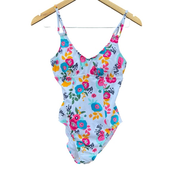 Liz Claiborne - Floral Multicolor One Piece Swim - Size 6 - Picture 3 of 10